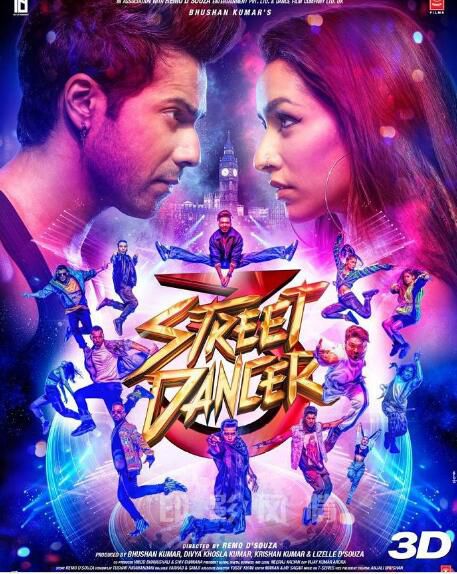 2020印度影星瓦倫.德哈萬電影《人人皆舞者3/街舞者/Street Dancer》印度語中字 盒裝1碟