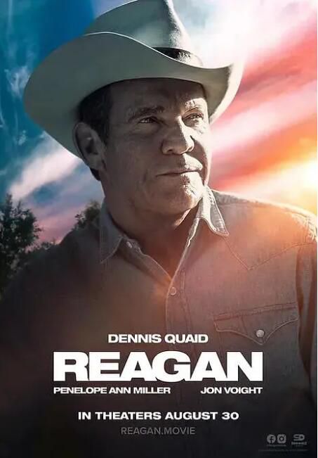 2024美國傳記電影《里根/Reagan》丹尼斯·奎德 英語中英雙字 盒裝1碟