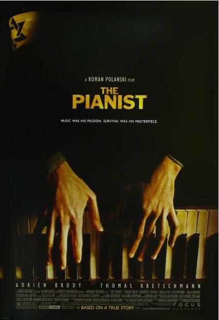 2002歐美高分電影 鋼琴家/ 鋼琴戰曲/戰地琴人/The Pianist 阿德里安·布羅迪 英語中字 盒裝1碟