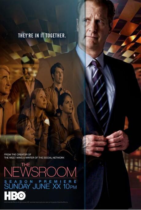 2012美劇 新聞編輯室/The Newsroom/新聞急先鋒 第1-3季 傑夫·丹尼爾斯 英語中字 9碟